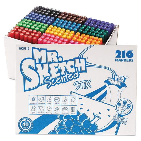 Mr. Sketch Mr Sketch Marker, Thin, 216St, PK216 3618